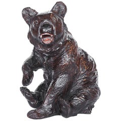 Antique Black Forest Carved Bear
