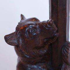 Black Forest Carved Bear Lamp