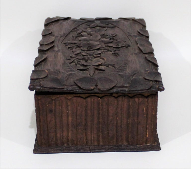 Black Forest Carved Box For Sale 2