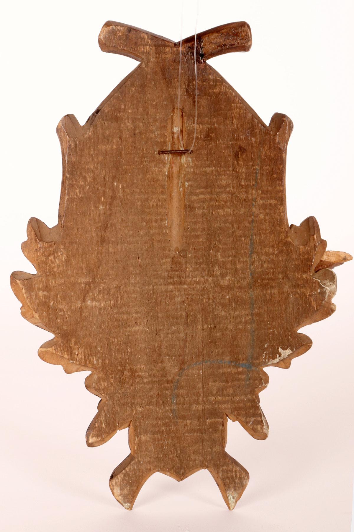 Escultura de madera de avellano tallada de la Selva Negra que representa a dos pájaros, Alemania 1890. en venta 2