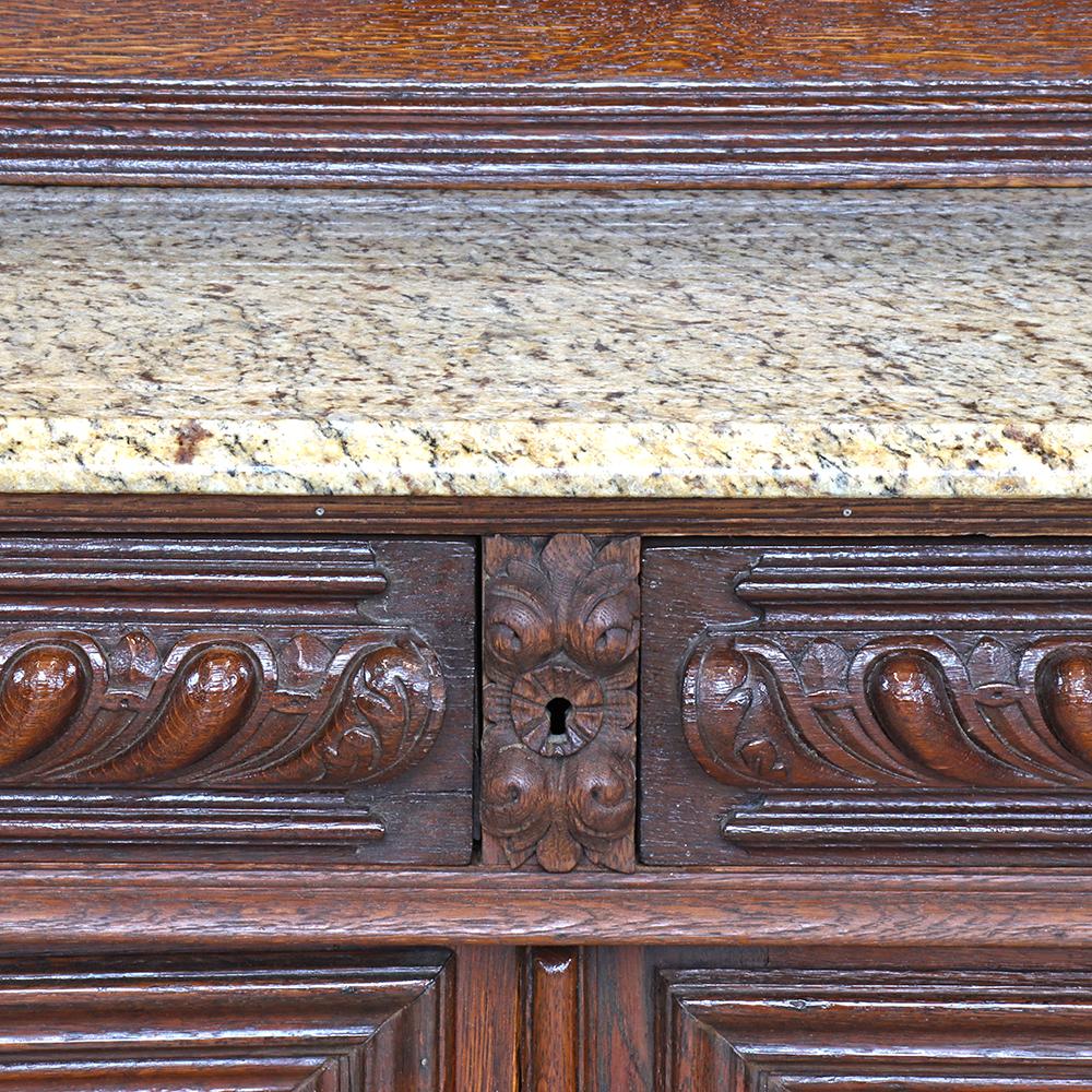 Black Forest Carved Stepback Cabinet 6