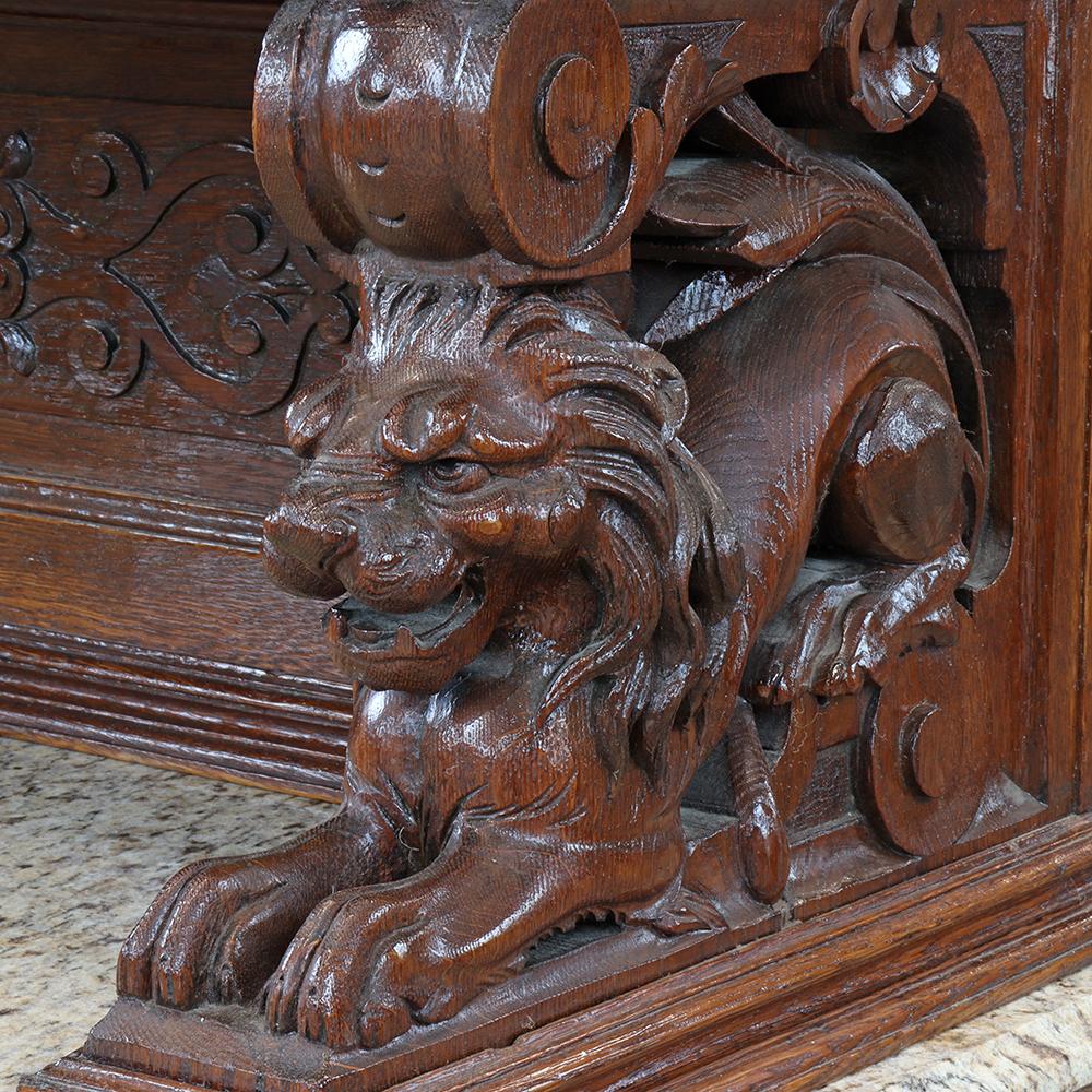 Wood Black Forest Carved Stepback Cabinet