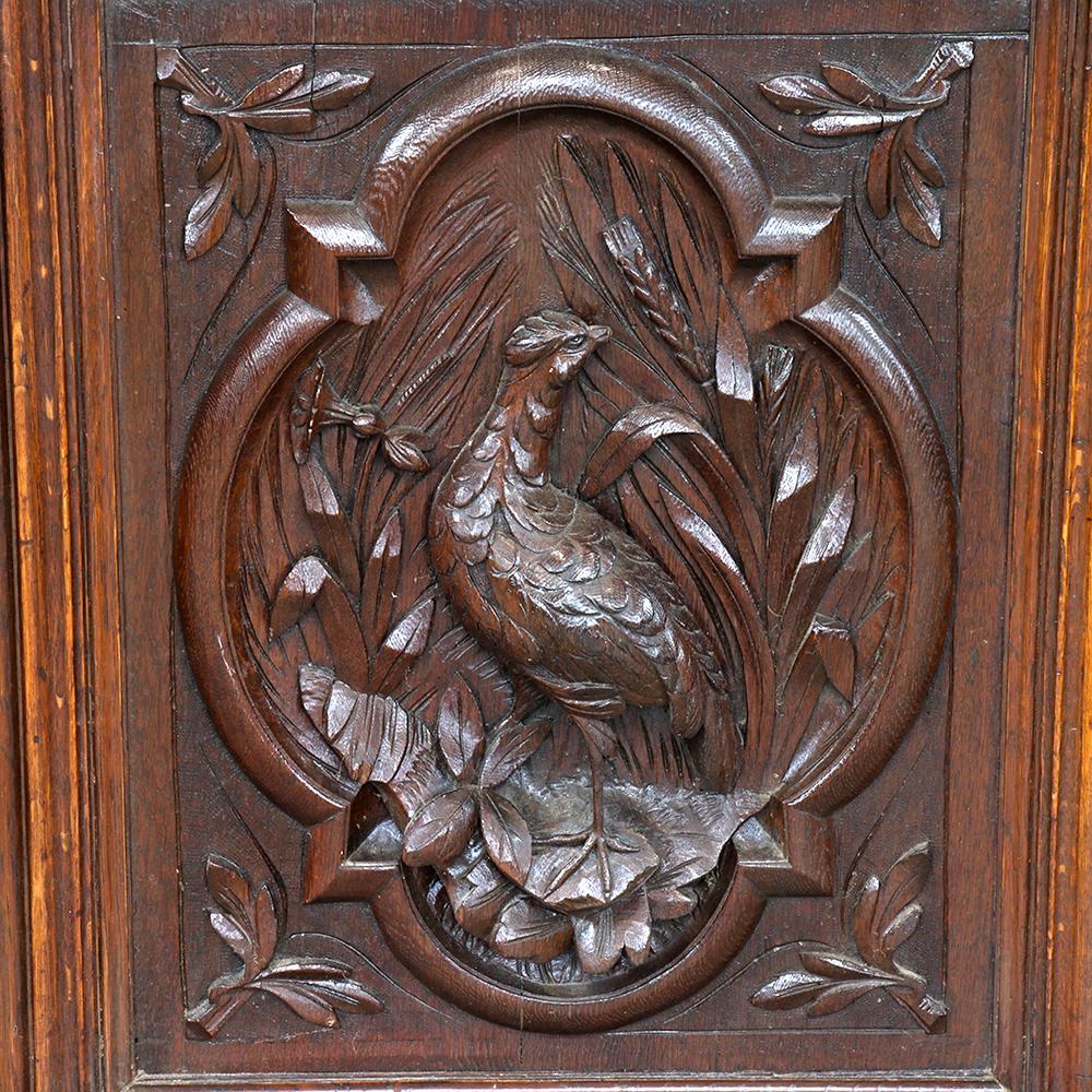 Black Forest Carved Stepback Cabinet 1