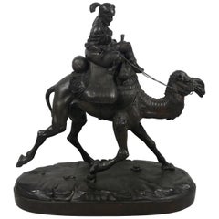Black Forest Carved Wood Arab Riding a Camel, circa 1880