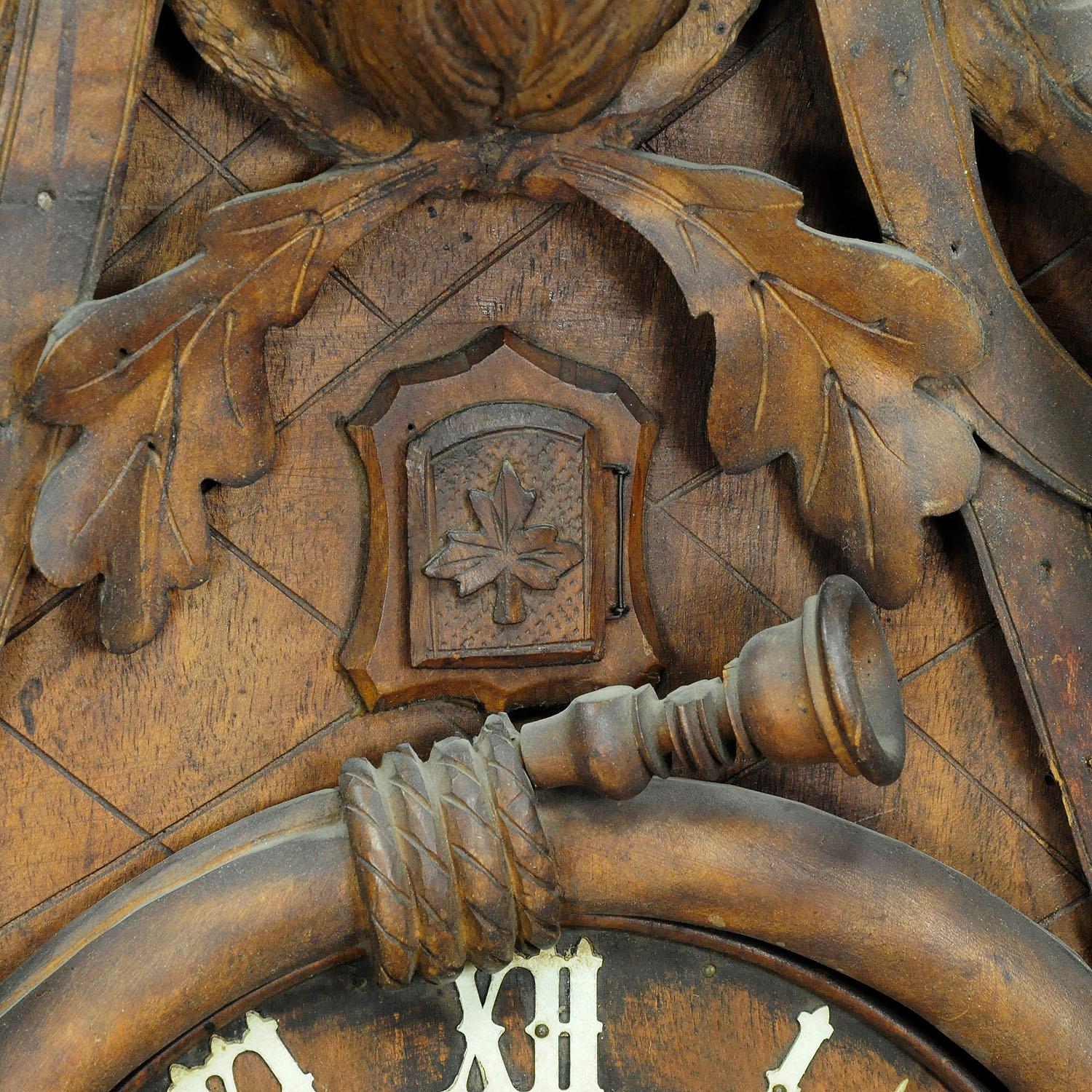 cuckoo clock with deer head