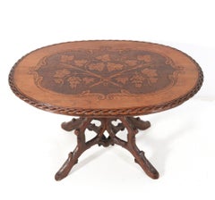 Black Forest Mitteltisch von Matthijs Horrix für Horrix Den Haag, 1890er Jahre