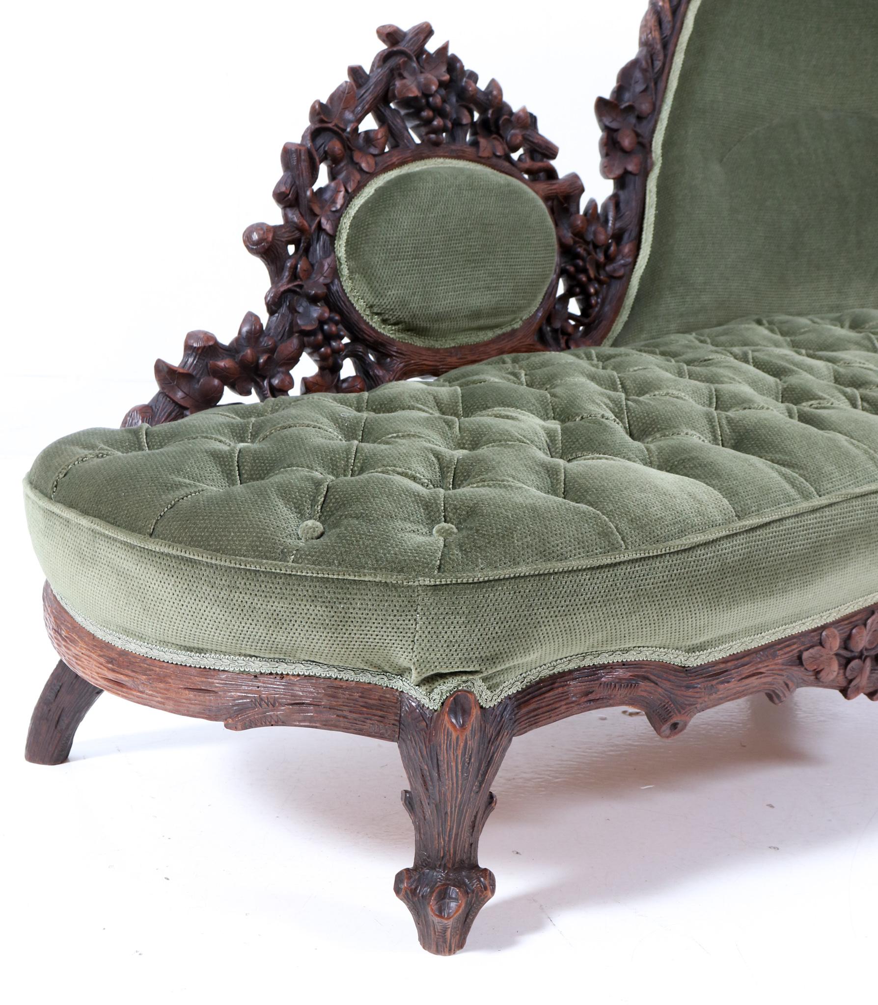 Black Forest Chaise Longue by Matthijs Horrix for Horrix Den Haag, 1890s 4