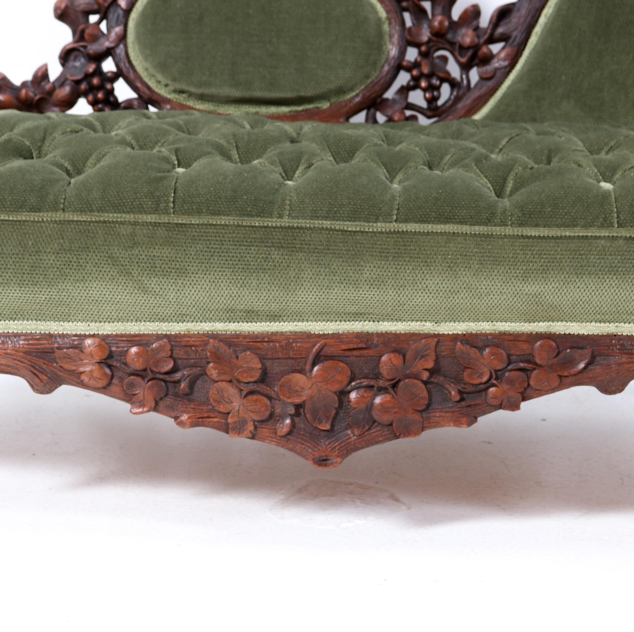 Black Forest Chaise Longue by Matthijs Horrix for Horrix Den Haag, 1890s 5