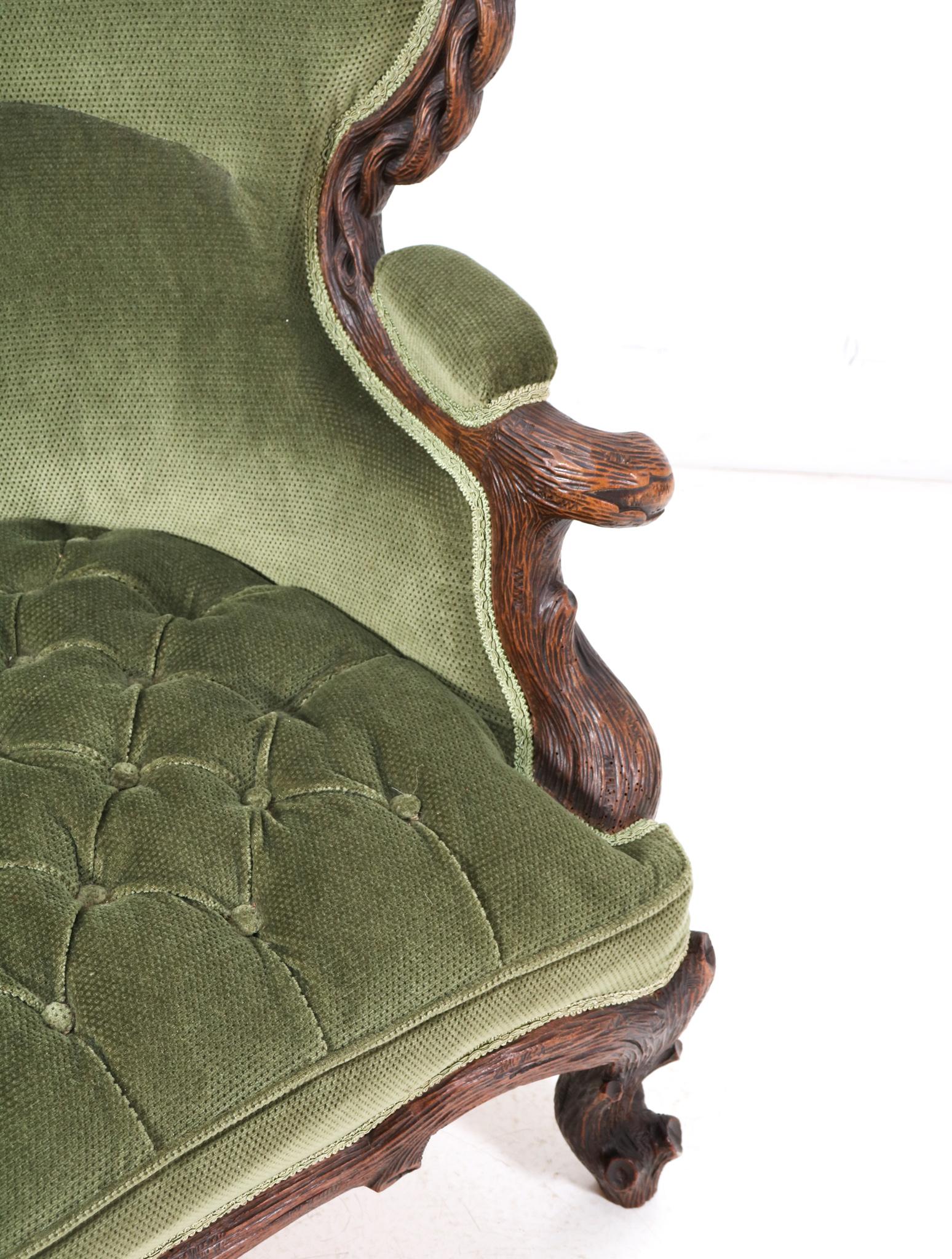 Black Forest Chaise Longue by Matthijs Horrix for Horrix Den Haag, 1890s 1