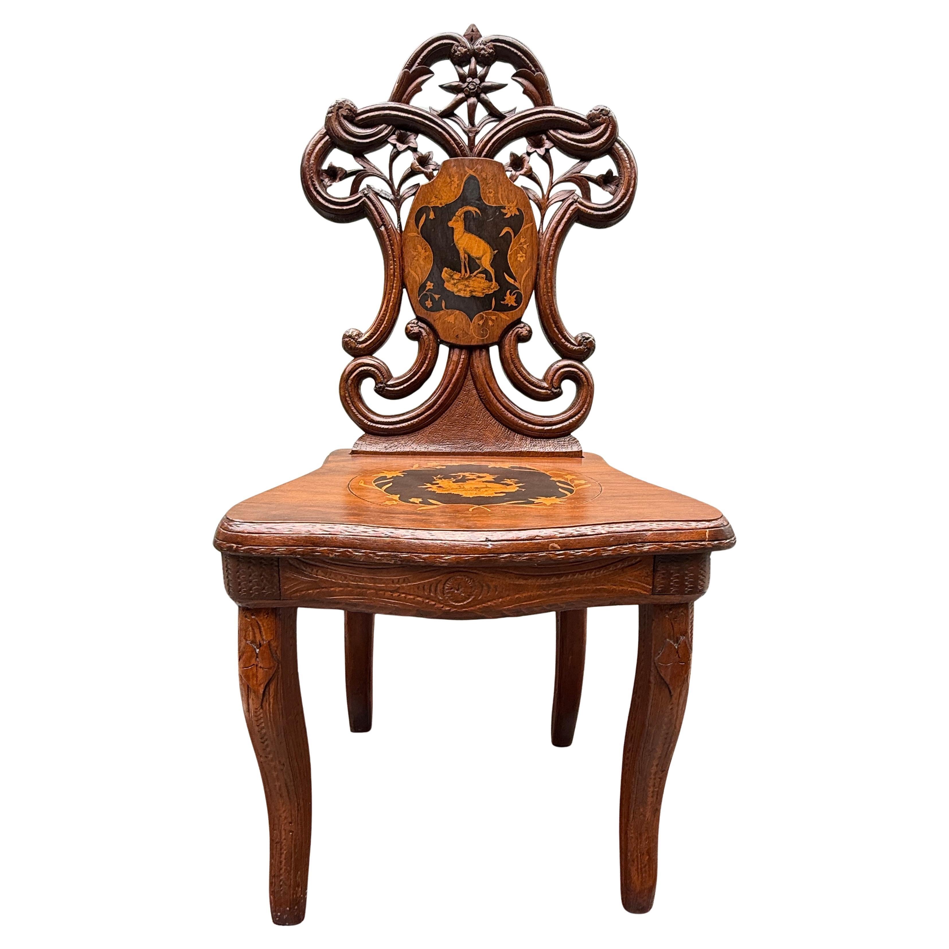 Sedia Child & Child Black Forest Fine del XIX secolo