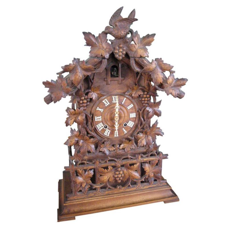 Details about   Vintage New Old Stock Wood Cuckoo clock Surround Black Forest Germany Repair par 