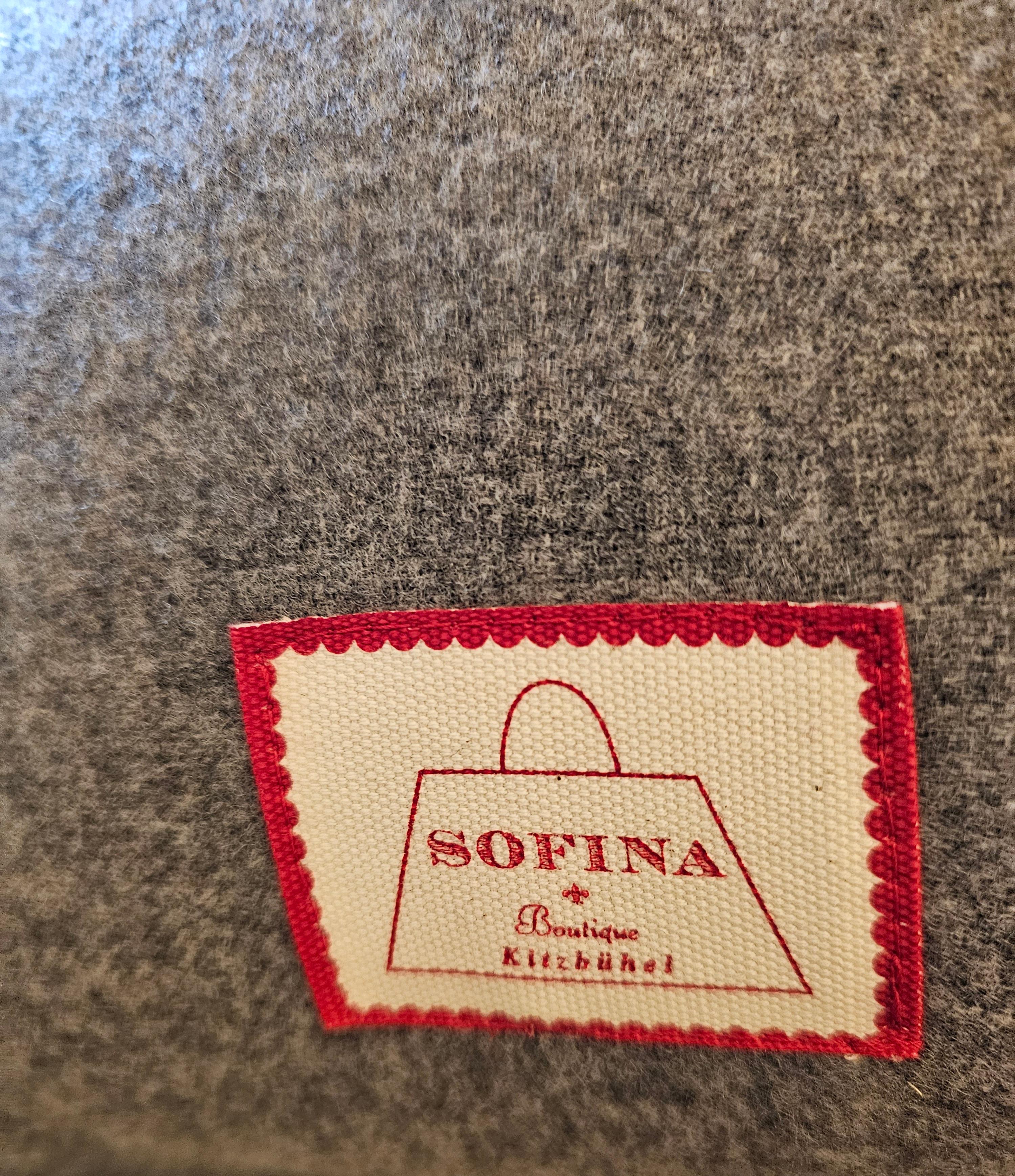 Black Forest Cojín Ciervo Loden Stitched Sofina Boutique Kitzbühel Bosque negro en venta