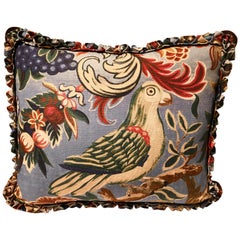 Coussin de la Forêt-Noire à franges fait main - Scène de chasse Sofina Boutique Kitzbühel