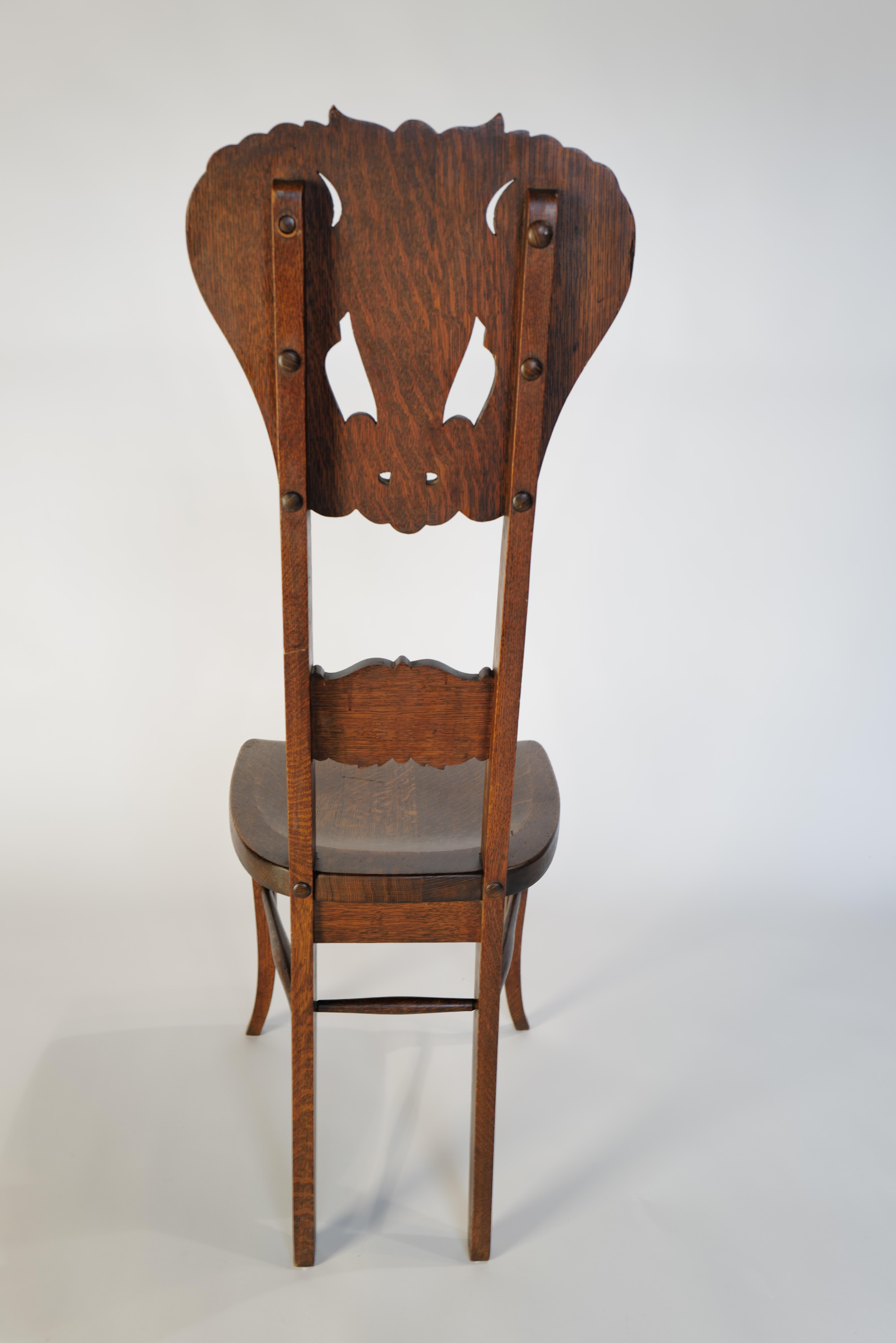 American Black Forest Face North Wind Oak Chair