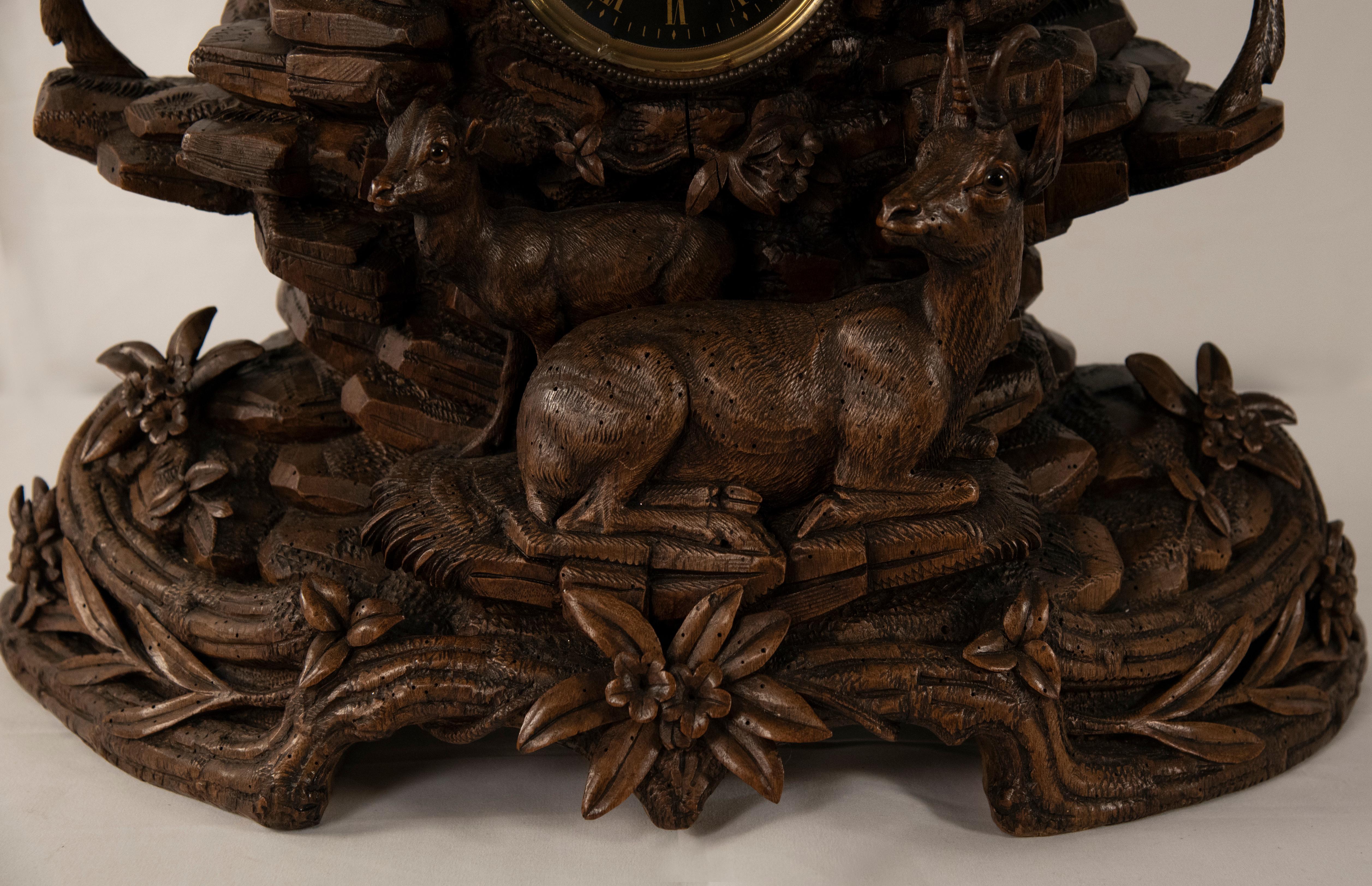 19th Century Black Forest German Clock For Sale