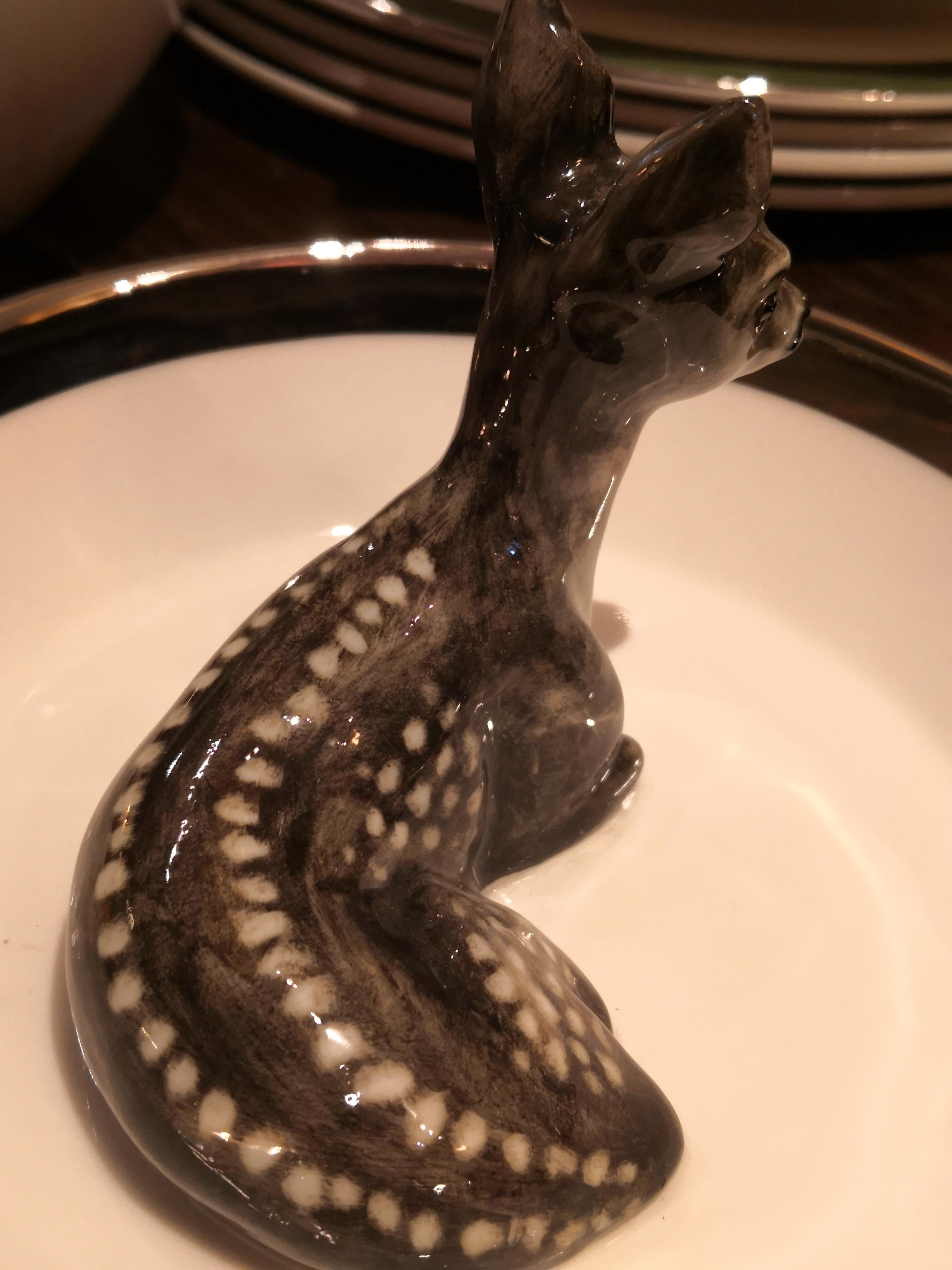 Forêt-Noire Black Forest Bol en porcelaine allemande avec figure de cerf Sofina Boutique Kitzbühel en vente