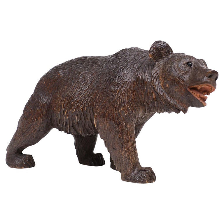 Ours en peluche avec les yeux de verre années 1