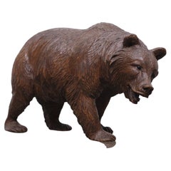 Black Forest Hand Carved Bear 1930s Germany