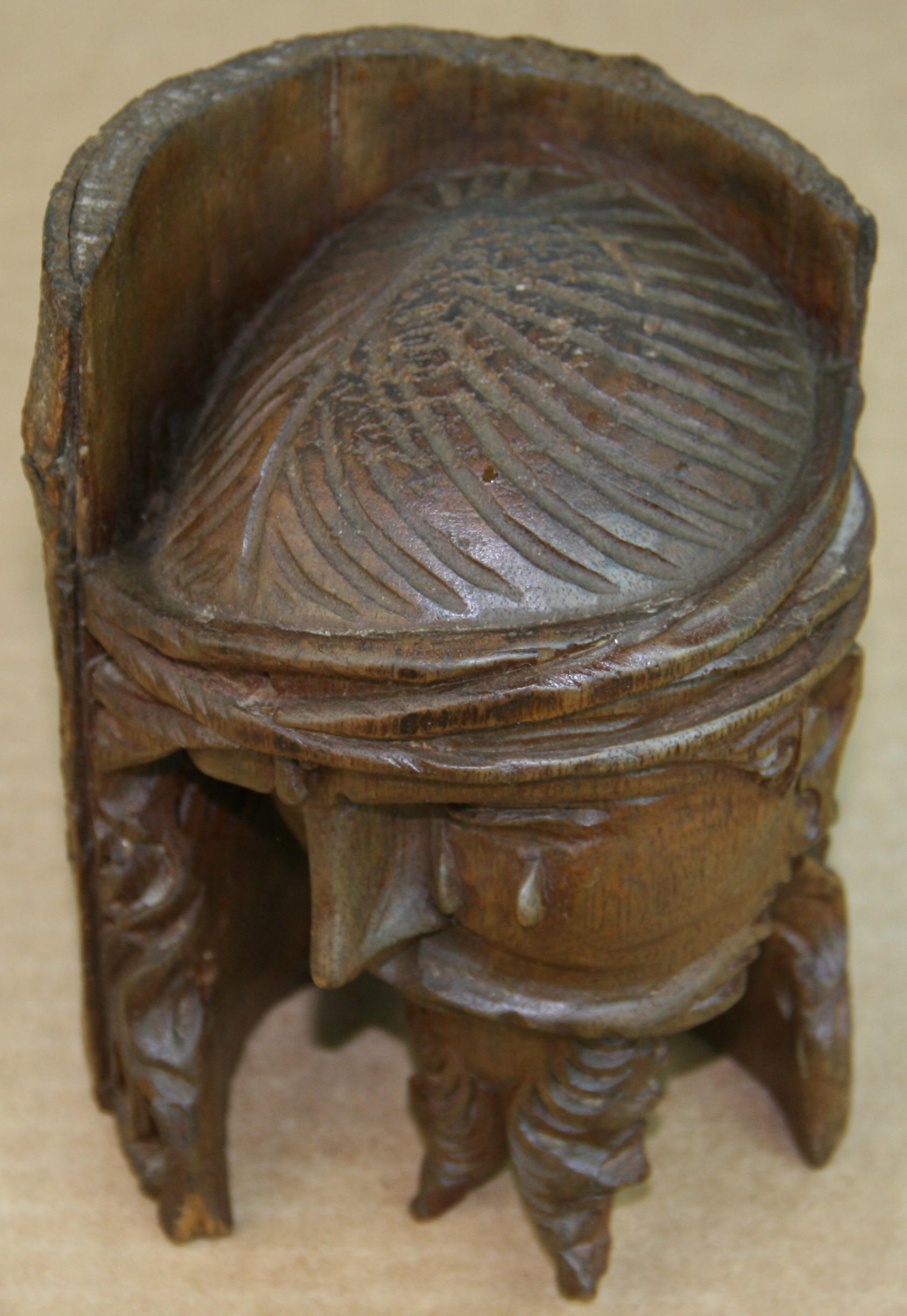 carved walnut