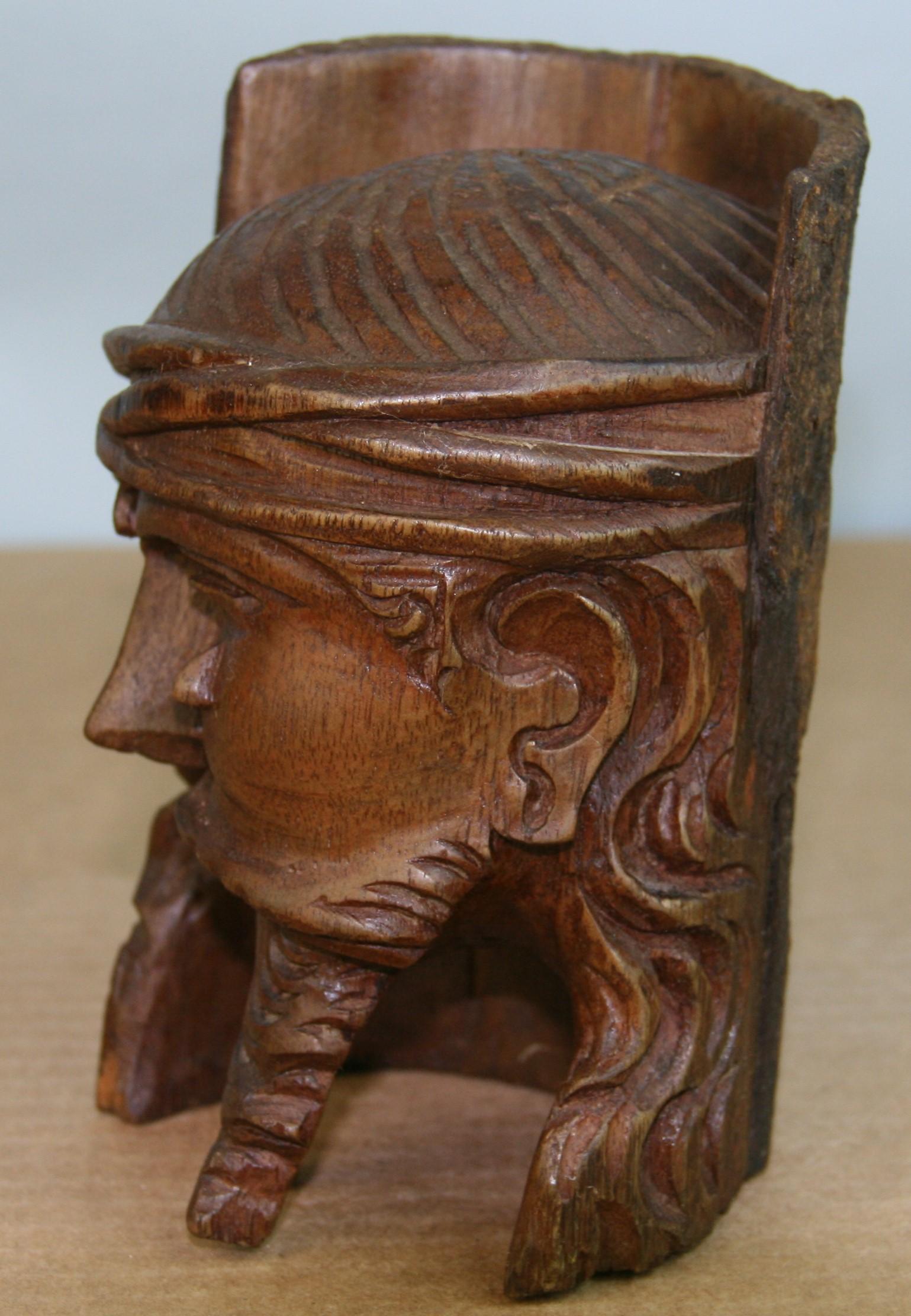 German Black Forest Hand Carved Black Walnut Christ Figure Sculpture For Sale