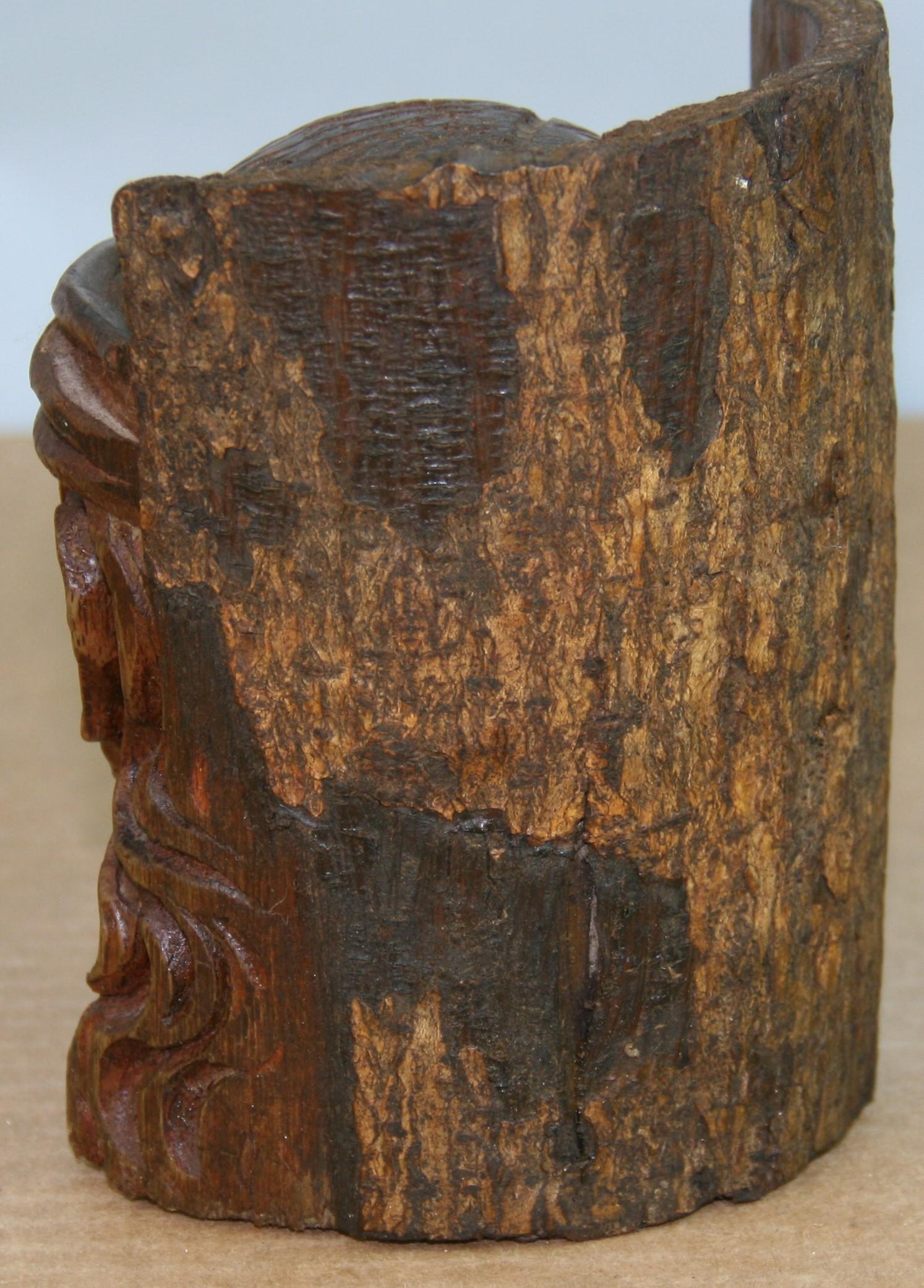 Hardwood Black Forest Hand Carved Black Walnut Christ Figure Sculpture For Sale