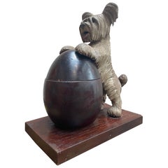 Coffret Terrier en bois sculpté à la main Black Forest