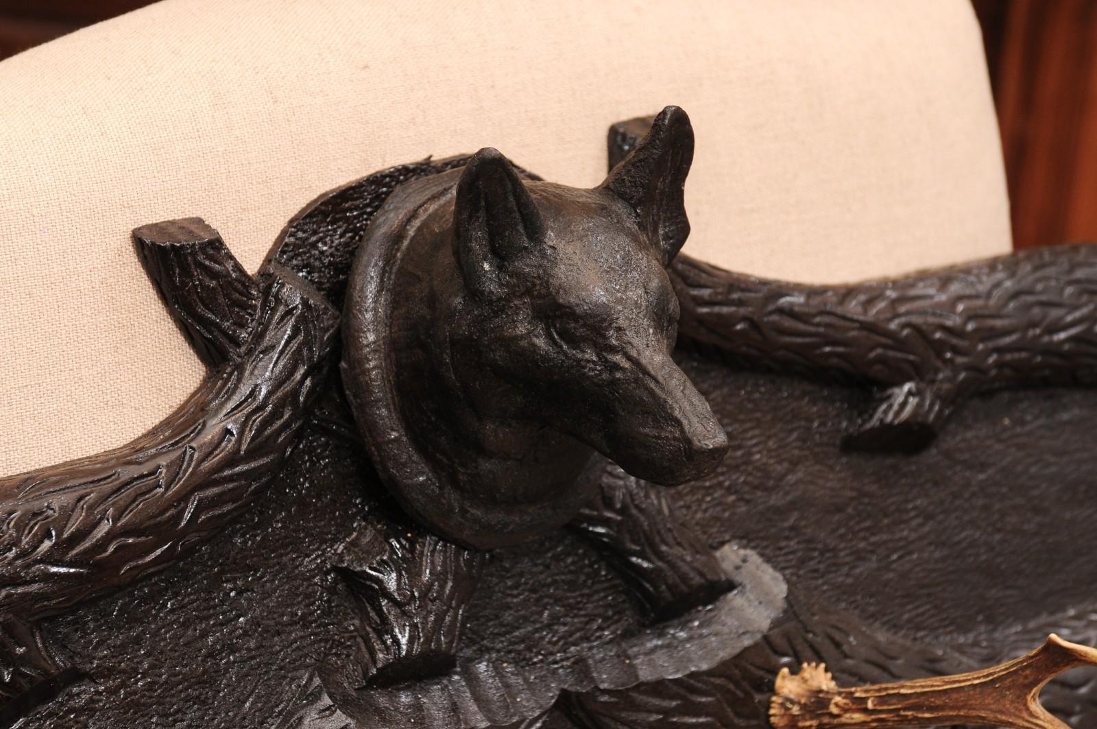 Porte-chapeaux Black Forest, continental vers 1890 en vente 1