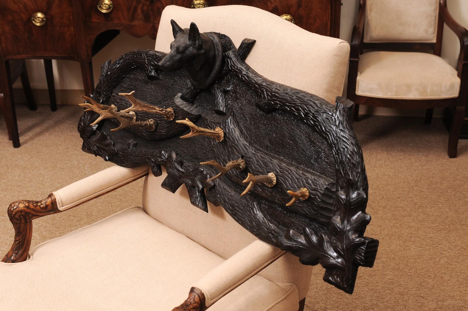 Porte-chapeaux Black Forest, continental vers 1890 en vente 3