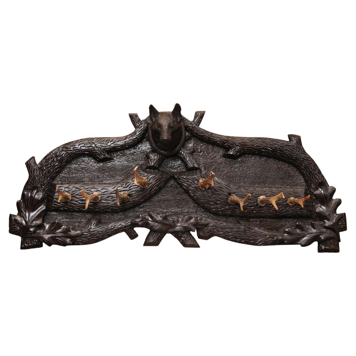 Porte-chapeaux Black Forest, continental vers 1890