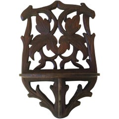 Black Forest Leaves Wall Bracket, circa 1900