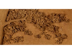 Black forest limewood carved panel depicting cattle