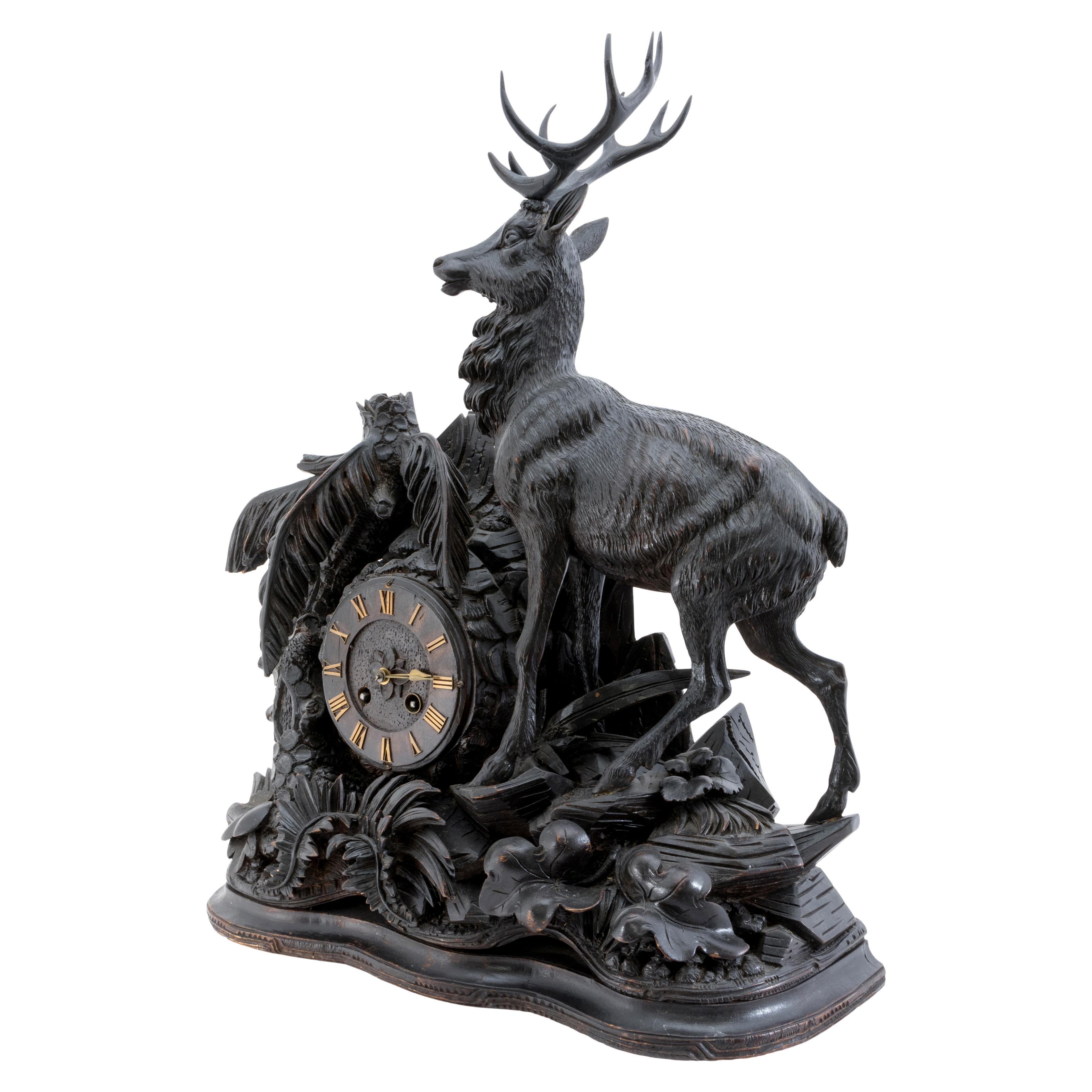 Horloge de manteau Black Forest Bon état - En vente à Coeur d'Alene, ID