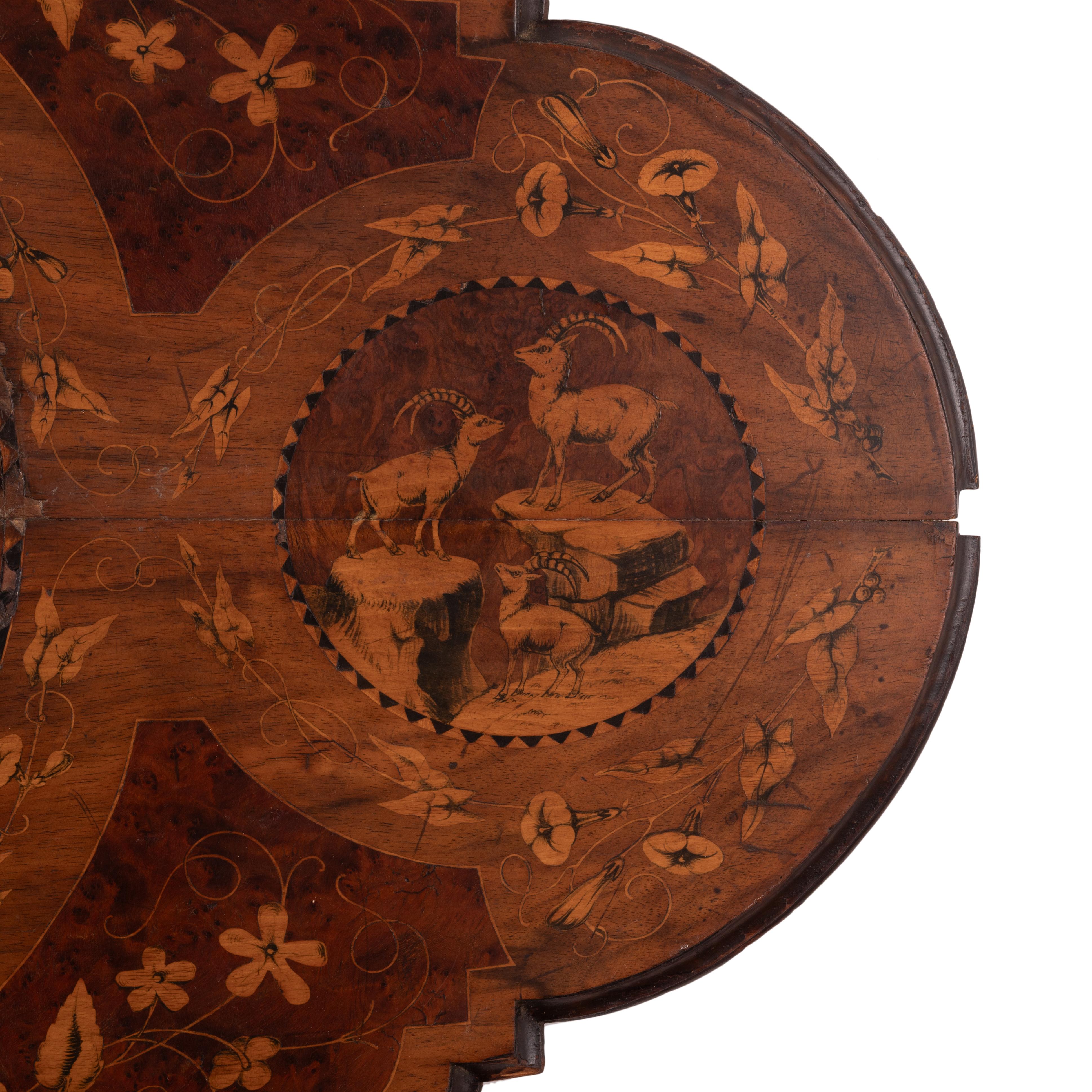 19th Century Black Forest Marquetry Table Top For Sale