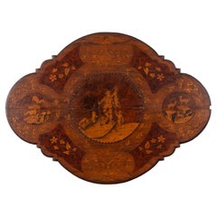 Antique Black Forest Marquetry Table Top