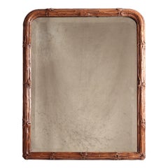 Black Forest Mirror in Lindenwood Hand Carved Tree Branches in the Folk Style