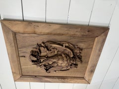 Black Forest Oak Wall Panel Bird Motif