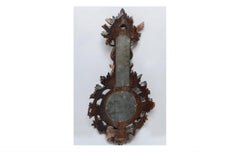 Black Forest Old Barometer and Thermometer Like a Wall Sculpture