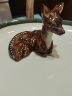 Plato de Porcelana Artesanal Black Forest Bambi Sofina Boutique Kitzbühel