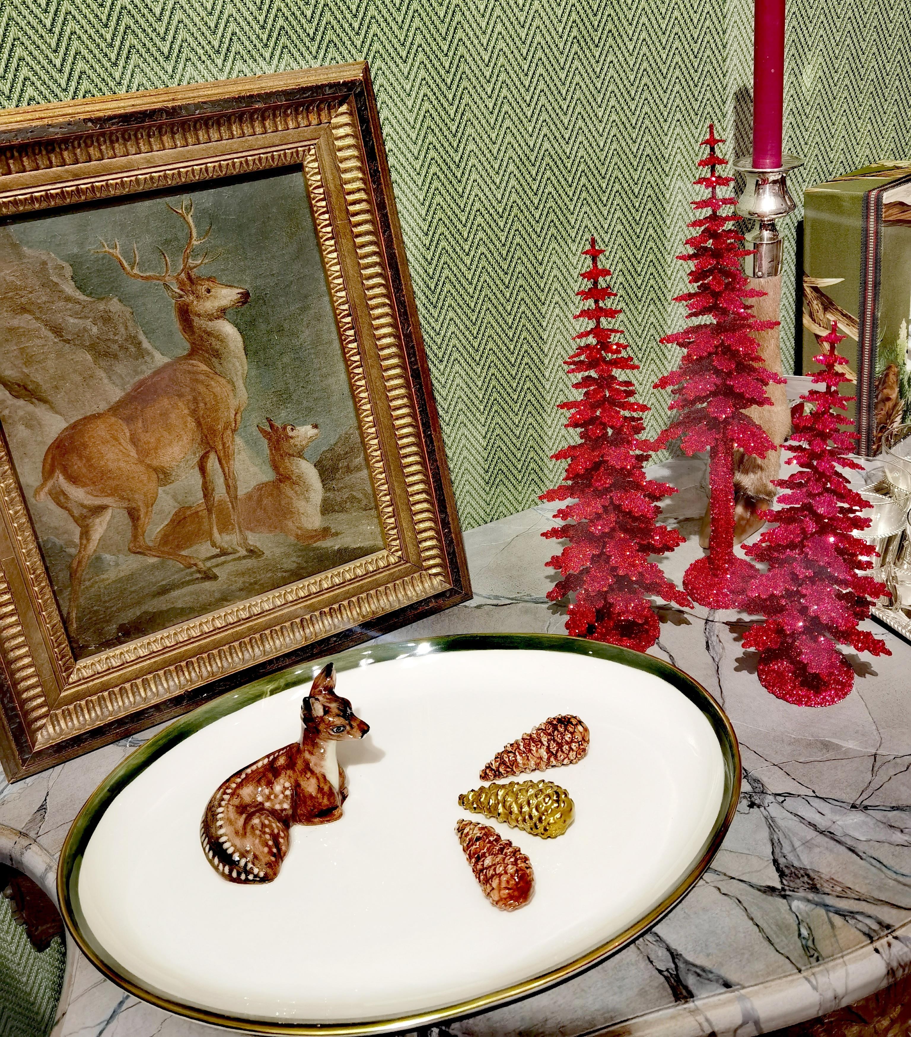 Black Forest Handgefertigtes Porzellanschälchen Bambi Sofina Boutique Kitzbühel im Zustand „Neu“ im Angebot in Kitzbuhel, AT