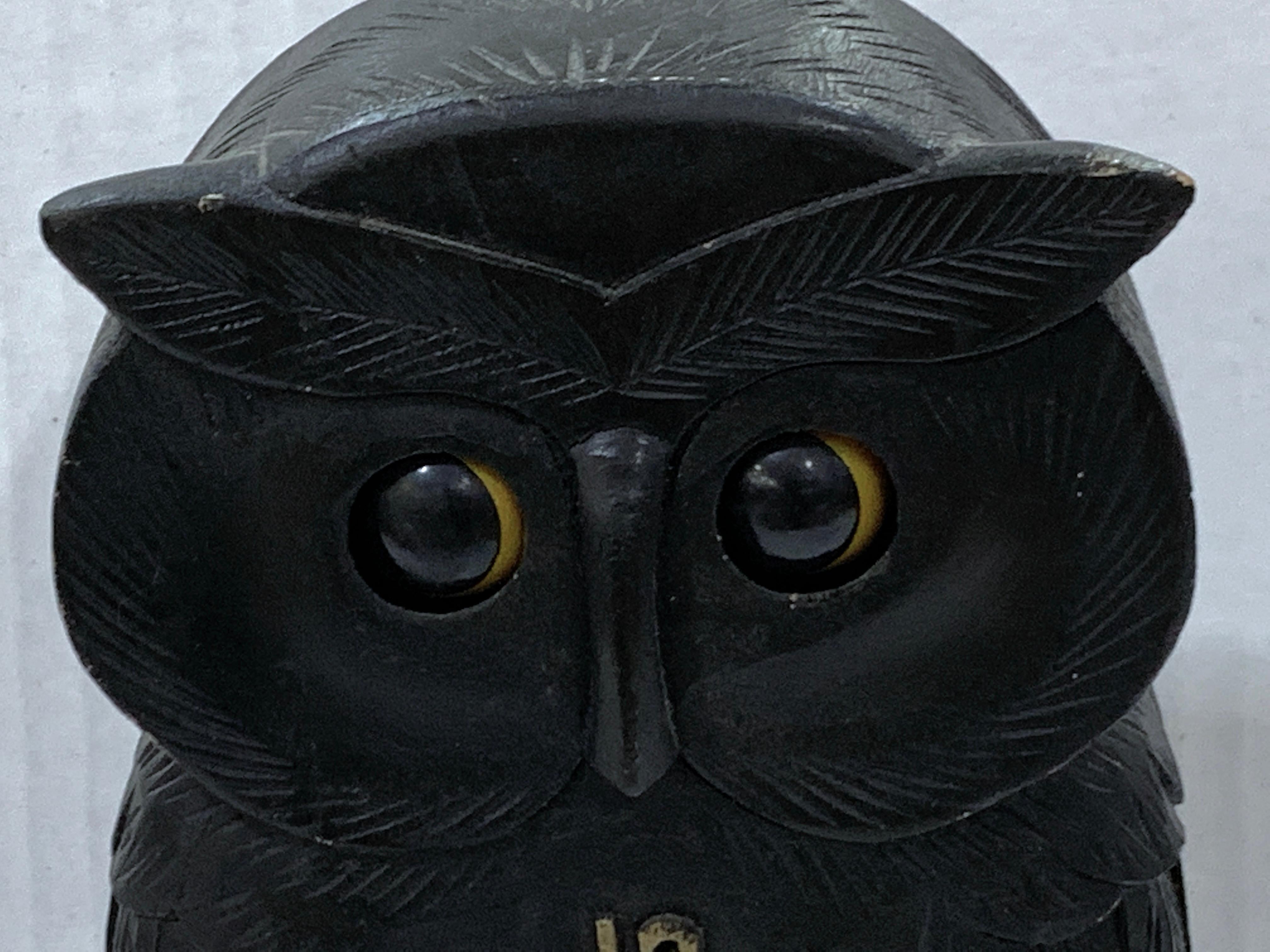vintage owl clock with moving eyes