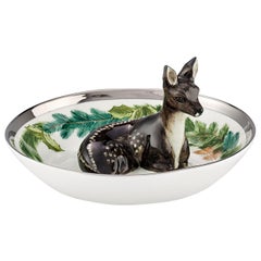 Bol en porcelaine de la Forêt-Noire peint à la main - Figure de cerf Sofina Boutique Kitzbhel