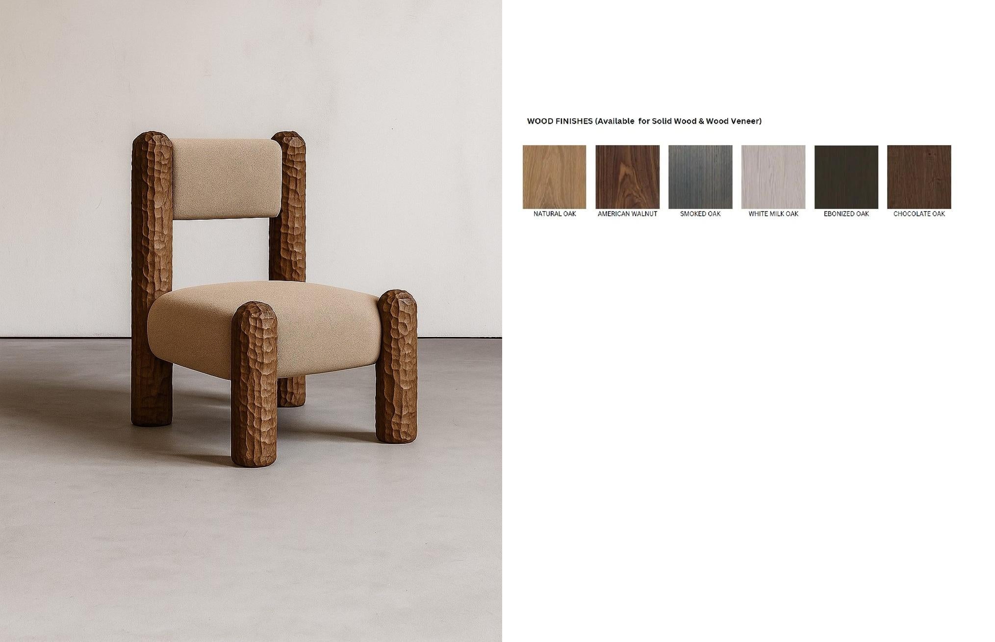 Black Forest Sculptural Armchair with Hand-Carved Legs in Chocolate Oak For Sale 3