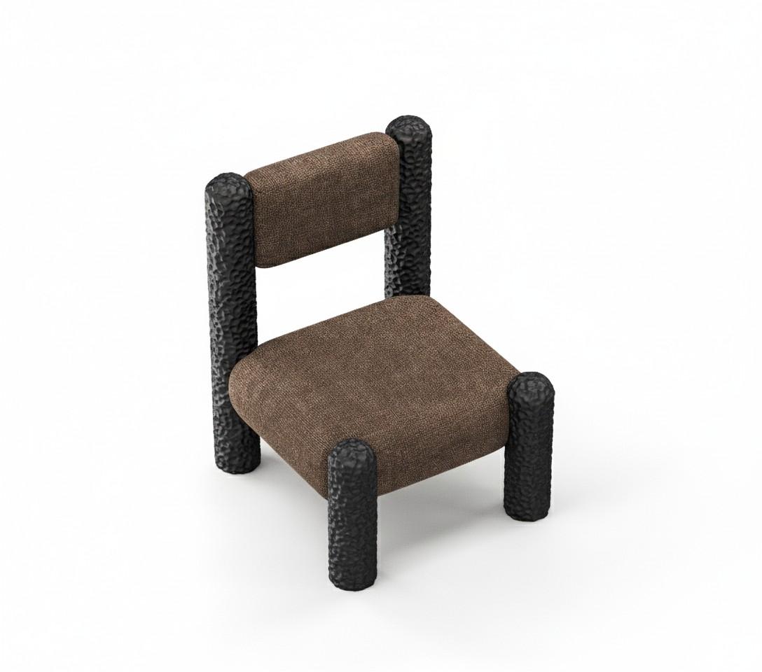 Black Forest Skulpturaler Sessel mit strukturiertem Gestell von Sidani Design (Portugiesisch) im Angebot