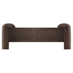 Black Forest Sculptural Sideboard with Hand-Carved Legs in Chocolate Oak