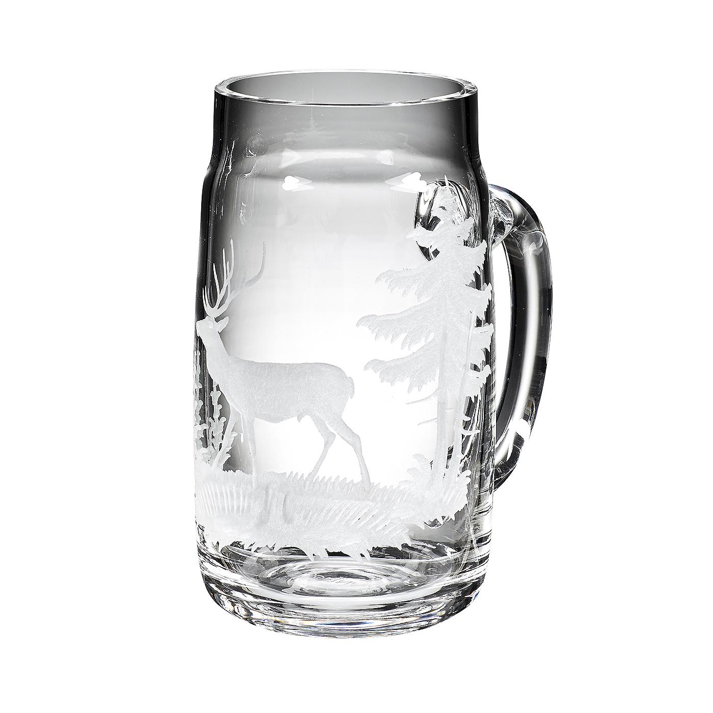 Foresta Nera Set di sei bicchieri da birra Black Forest soffiati a mano Sofina Boutique Kitzbuehel in vendita