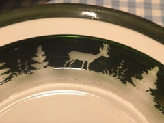 Black Forest Set of Six Crystal Plates Green Sofina Boutique Kitzbühel