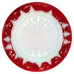 Black Forest Set of Six Glass Plates Red Sofina Boutique Kitzbühel