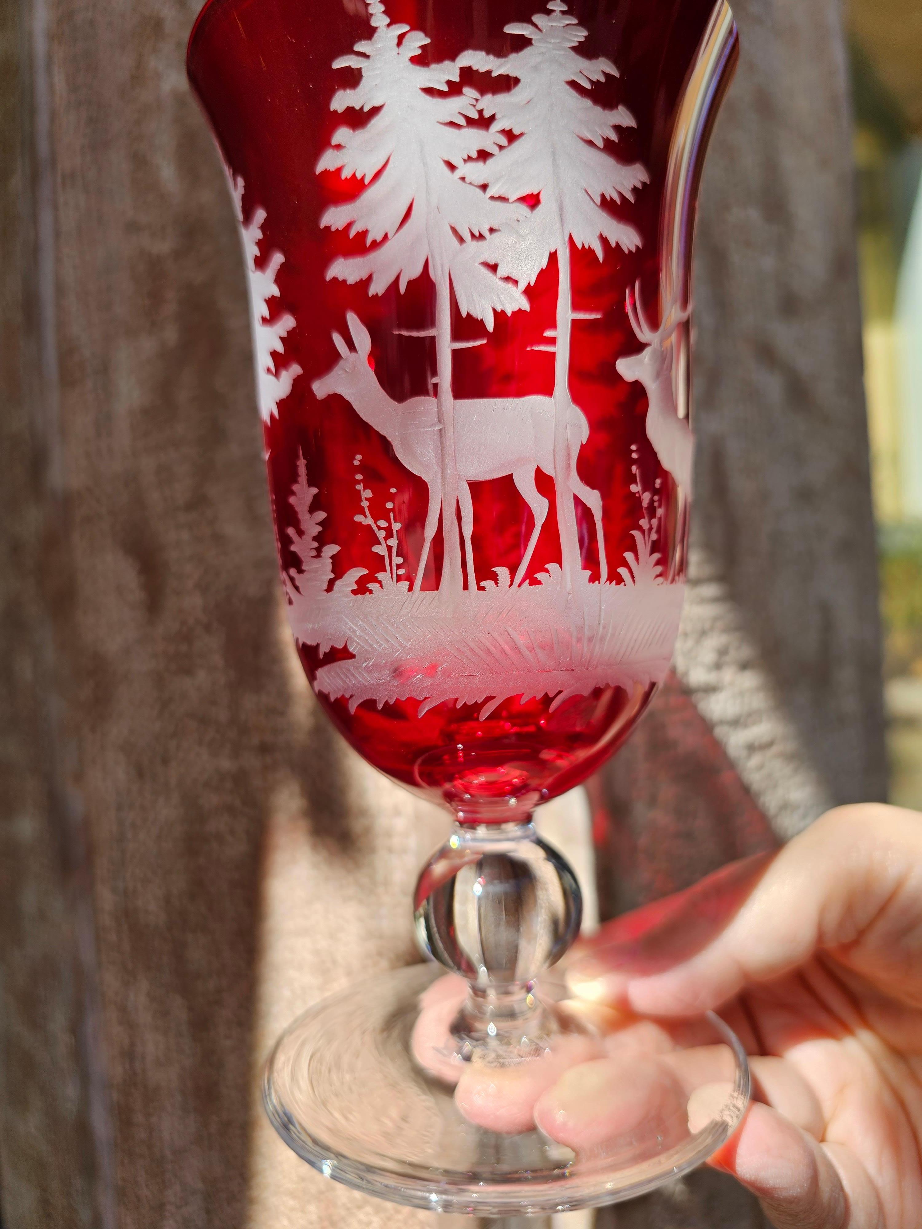 Black Forest Set de six verres à vin Décor de chasse Sofina Boutique Kitzbuehel Neuf - En vente à Kitzbuhel, AT