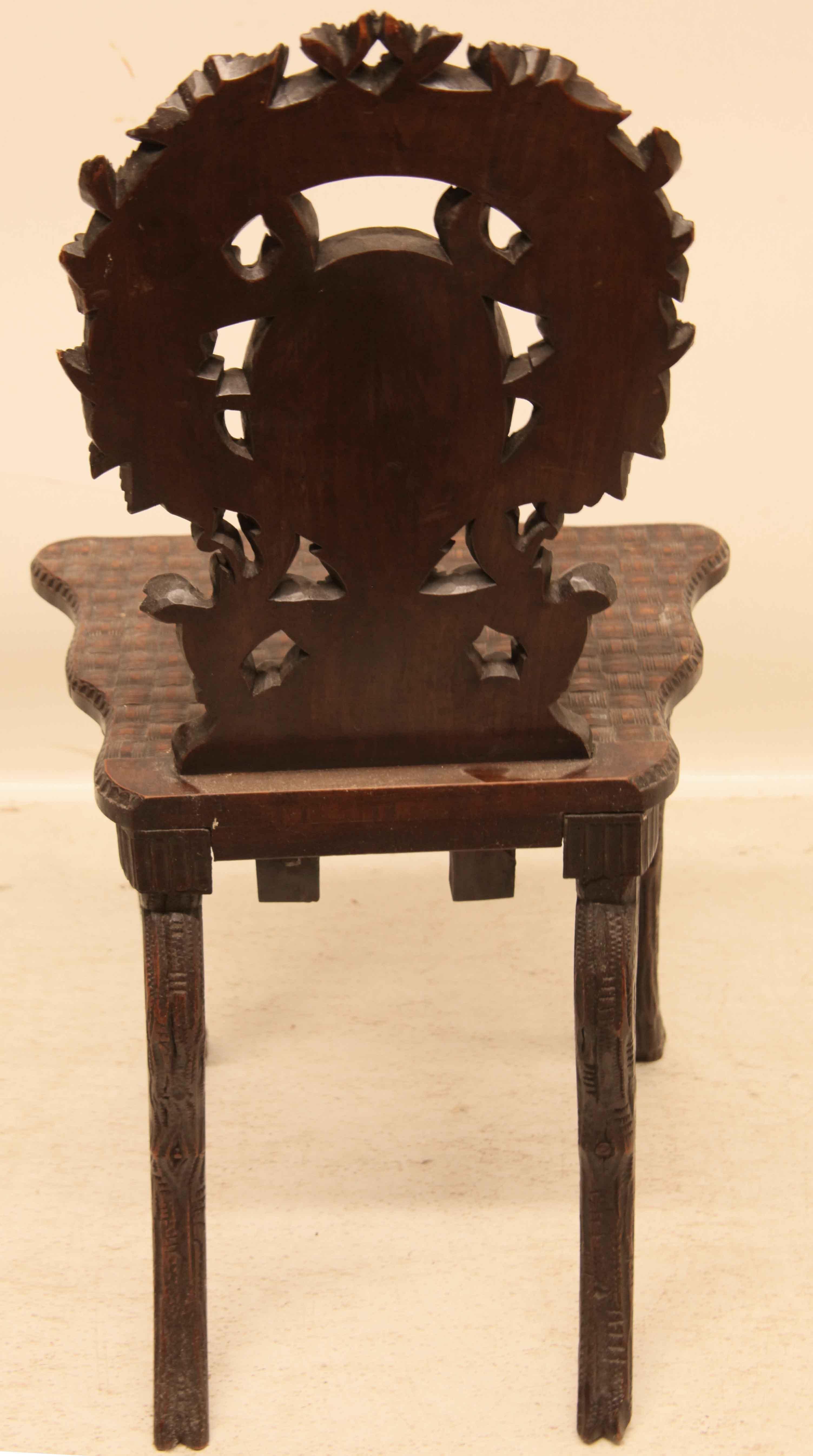 Black Forest Side Chair For Sale 6