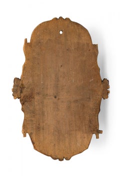 Black Forest-Style Carved Wooden Game Motif Wall Plaque